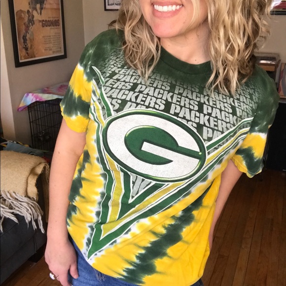 [Green Bay Packers] Vintage NFL Tie-Dye T-Shirt - Picture 12 of 16